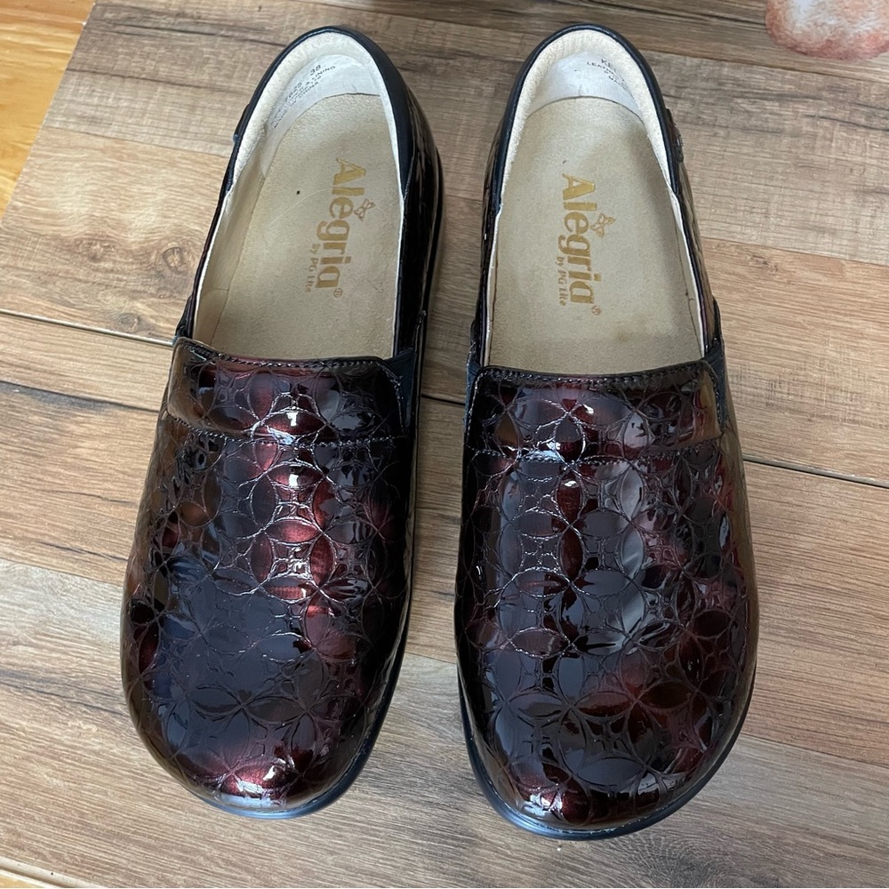 ALEGRIA Keli shoe Amber leaded glass